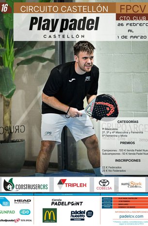 PLAY PADEL CASTELLON CIRCUITO CST 2026